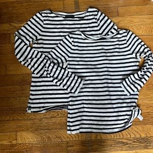 J Crew Navy/White Shirt Bundle